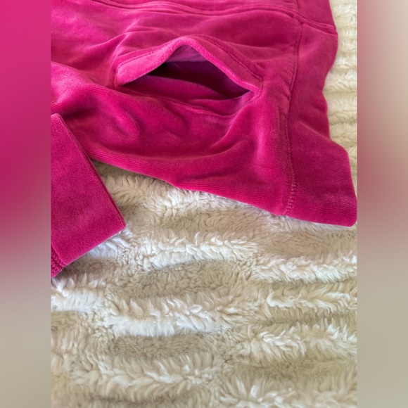 TALBOTS Rose Pink Soft Velvet Feel Velour Long Sleeve Light Jacket Size Mp - Picture 4 of 9